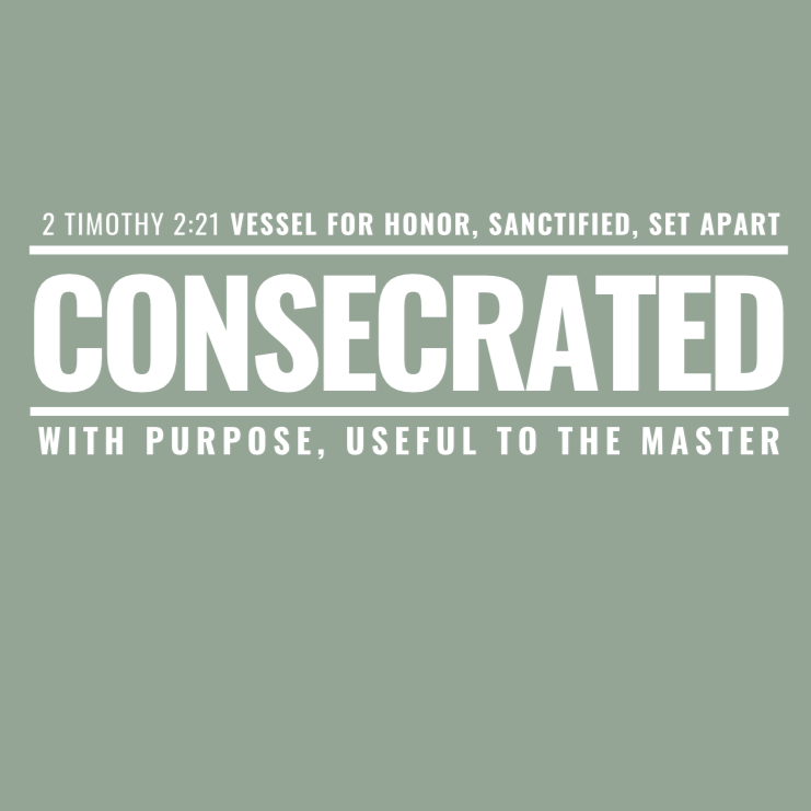 Live for Him collection: Consecration shirt