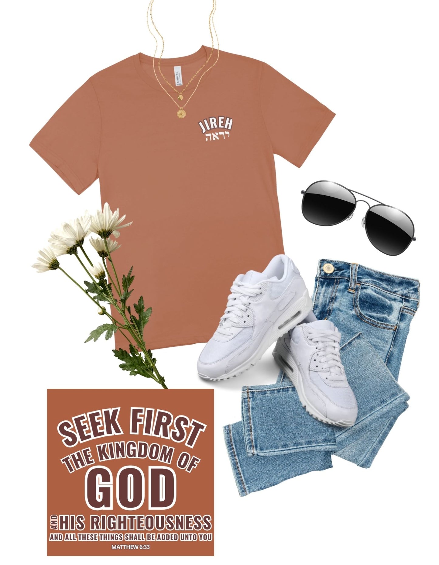 Fall at his feet collection: Jireh shirt